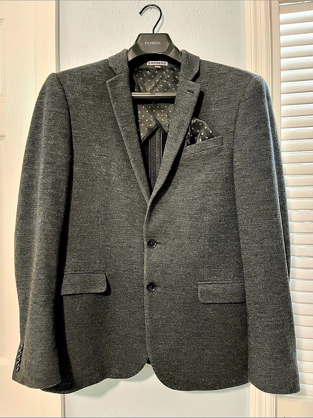 Express Photographer Blazer Black Men's 38 Short Like New